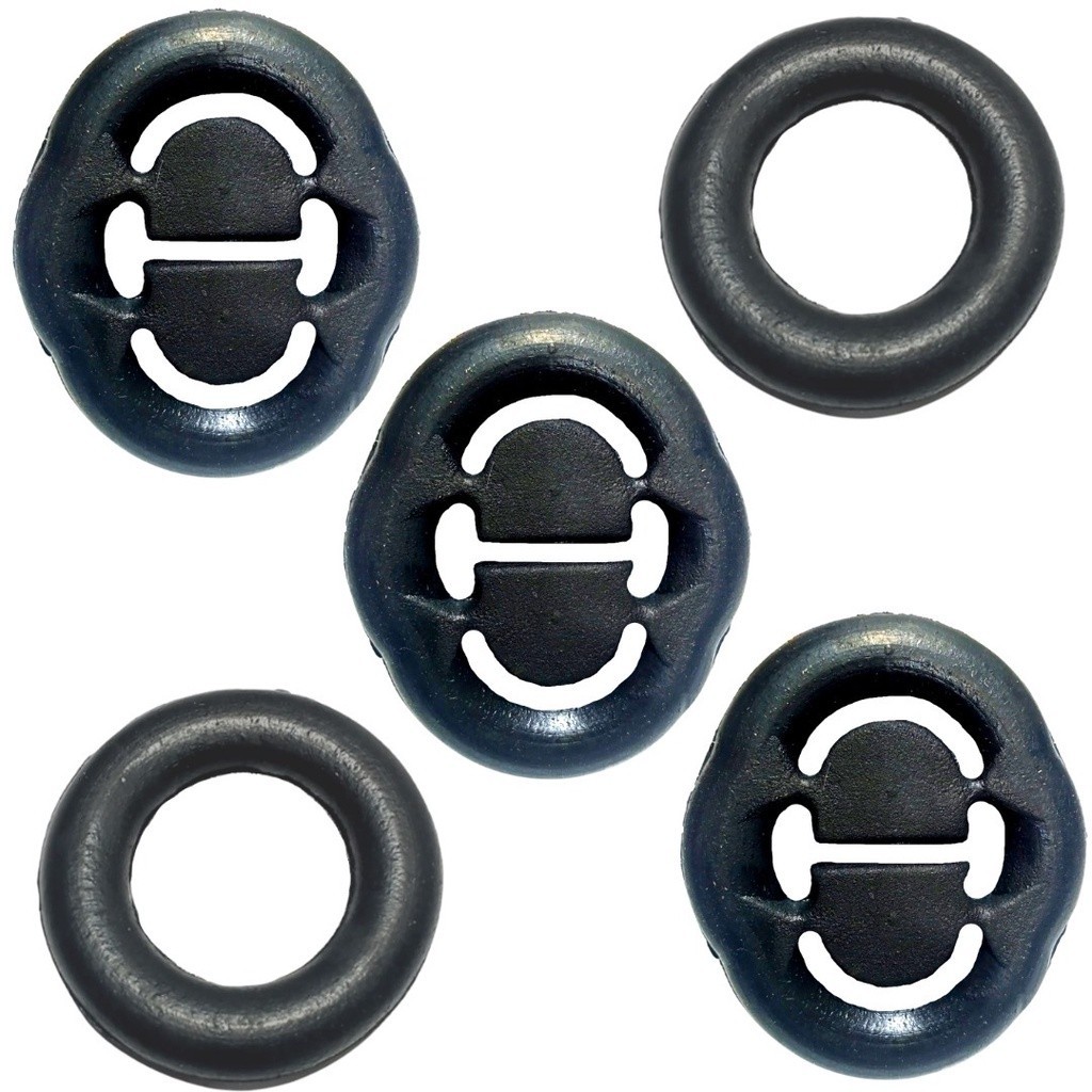 Borracha Coxim Escapamento Do Gol Bola G2 Kit C / 5 Peças