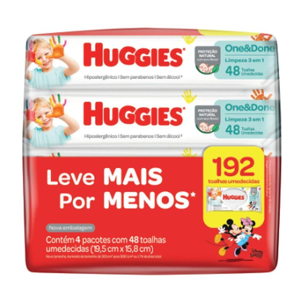 Lenço Umedecido Huggies Rosto e Corpo Leve 4 Pague 3