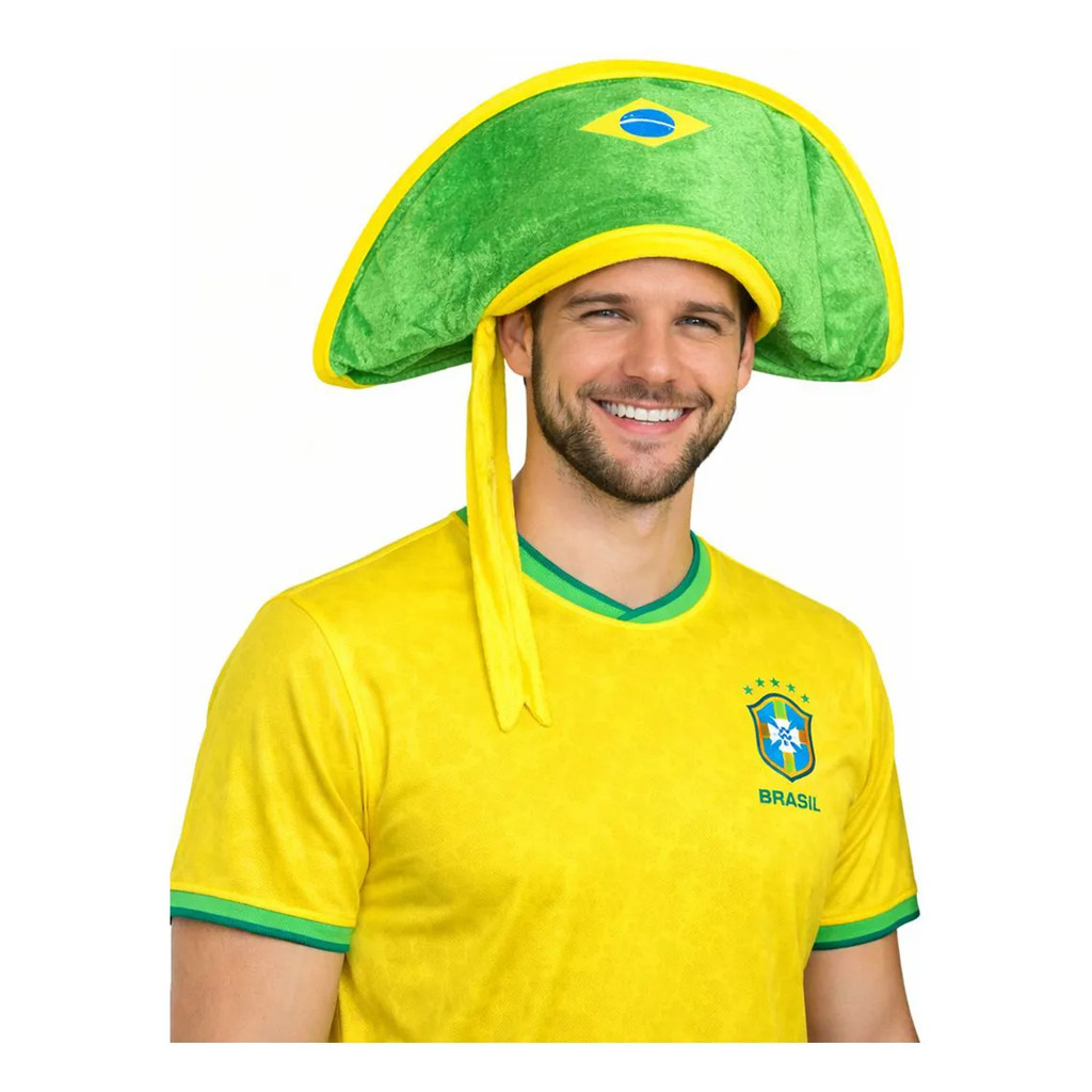 Chapéu Pirata Torcedor Seleção Brasileira Copa Do Mundo