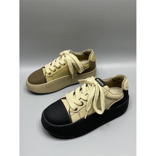 Couro genuíno outono inverno forro de lã sapatos de algodão quente sola grossa aumentando cor correspondência moda All-M
