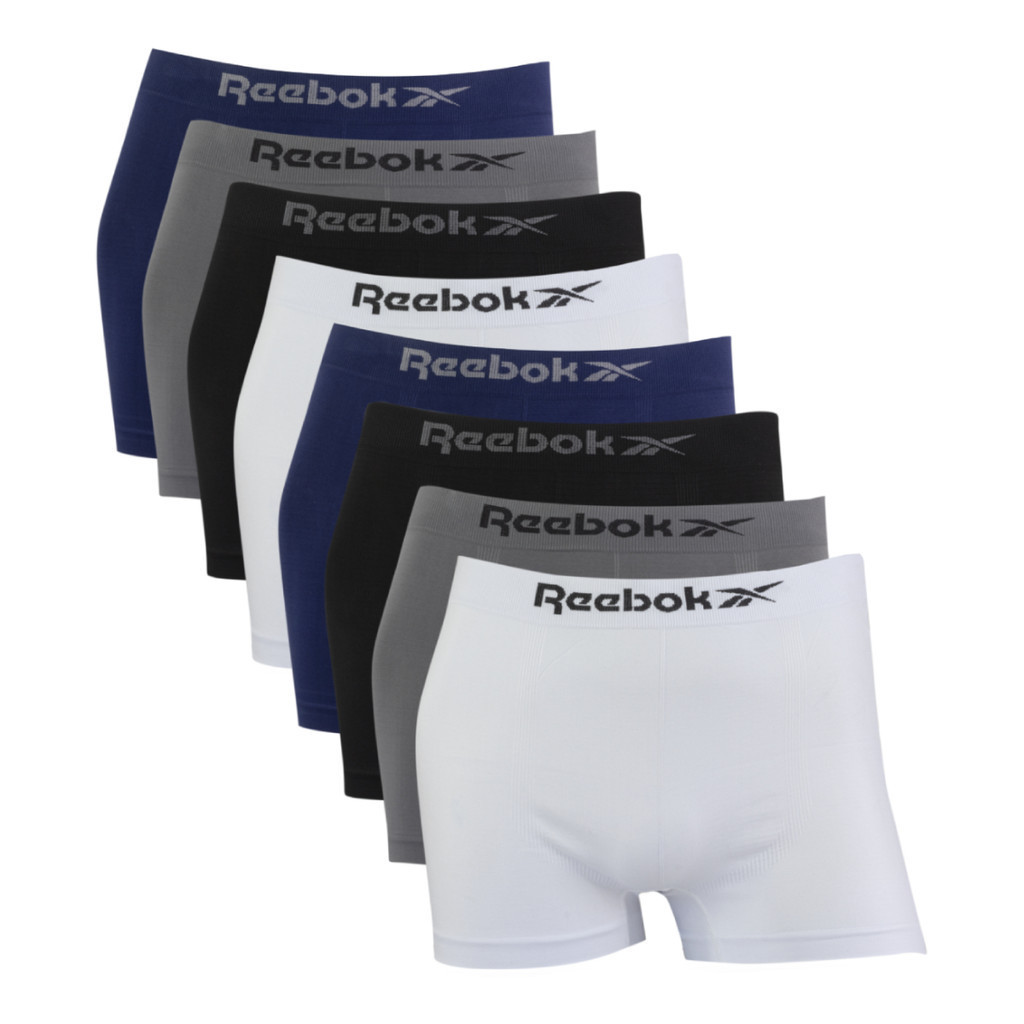 Kit 8 Cuecas Reebok Boxer Classic Microfibra Sortidas