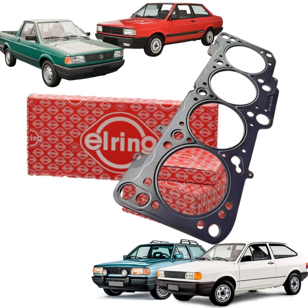 Junta Cabeçote Motor para Volkswagen Gol / Parati / Saveiro / Voyage AP 1.6 1.8 8v (Elring ELRB86.190)