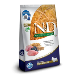 NeD Ancestral para Cães Adultos de Raças Mini e Pequenas Sabor Cordeiro, Blueberry, Aveia e Cevada 10,1Kg