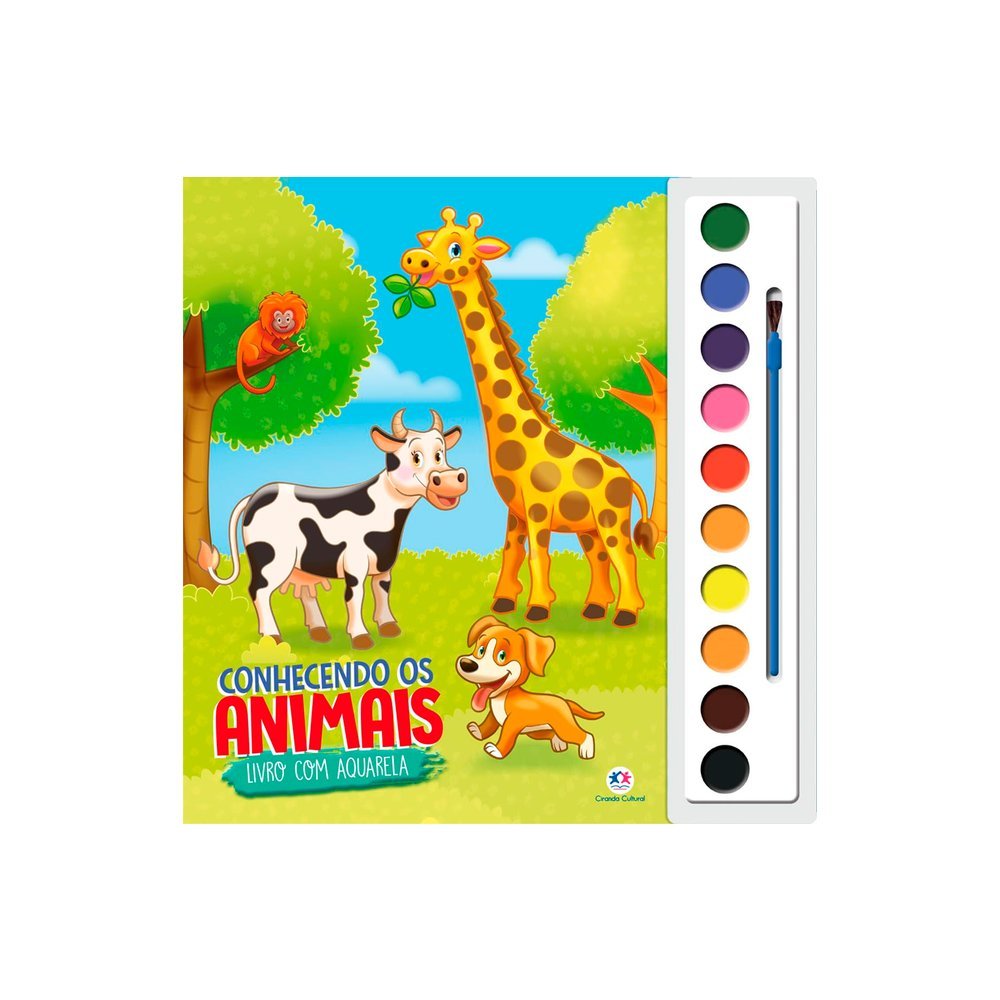 Livro com Aquarela Conhecendo os Animais - Ciranda Cultural