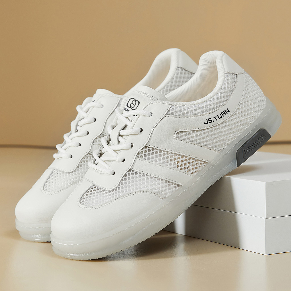 Sapatos femininos de verão sapatos de rede sola macia leve sapatos brancos respirável confortável não abafado sapatos ca
