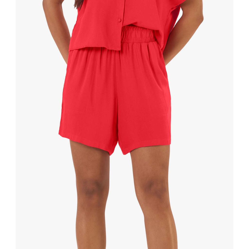 Shorts Feminino Malha Viscose Pesada Rovitex Laranja