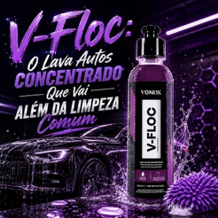 Shampoo Automotivo Neutro V-Floc 1:400 240ml Vonixx
