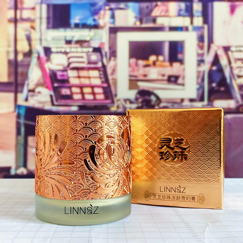 Lin maquiagem Ganoderma Lucidum Pérola Frozen Age Lady Creme Hidratante Hidratante Iluminando o Tom da Pele Creme Facial