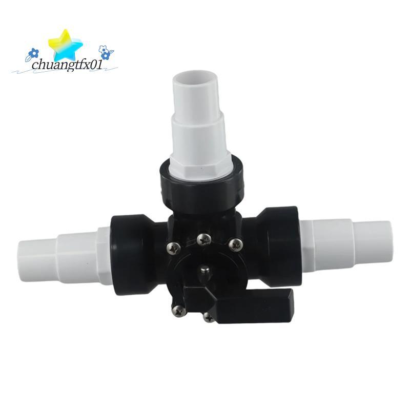 [Promover C] Válvula De Piscina De Substituição 1.5 Polegadas Desviador De Mangueira De 3 Vias PVC + Tubo De Metal Conec