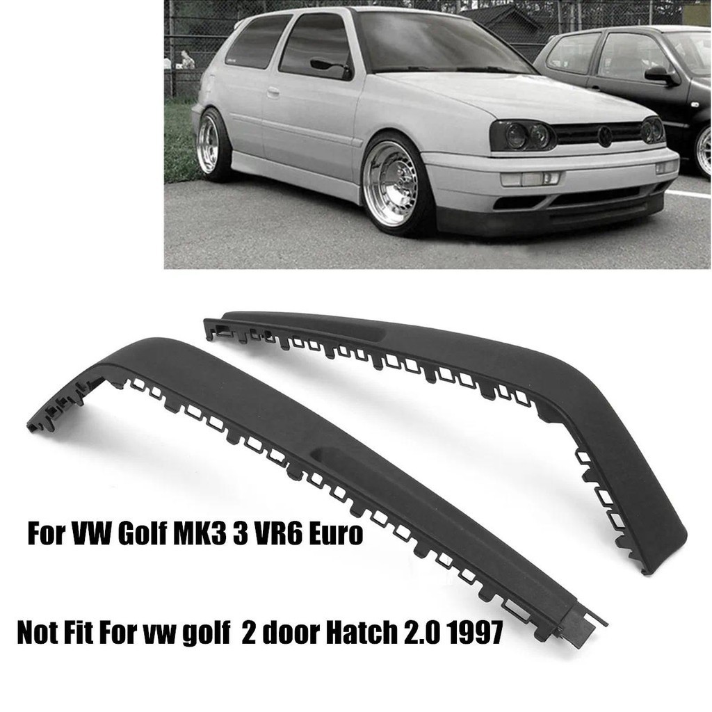 1 Par Euro Carro Frente Amortecedor Profundo Queixo Spoiler Lábio Esporte Valance Divisor Para VW Golf MK3 3 VR6 Kits De