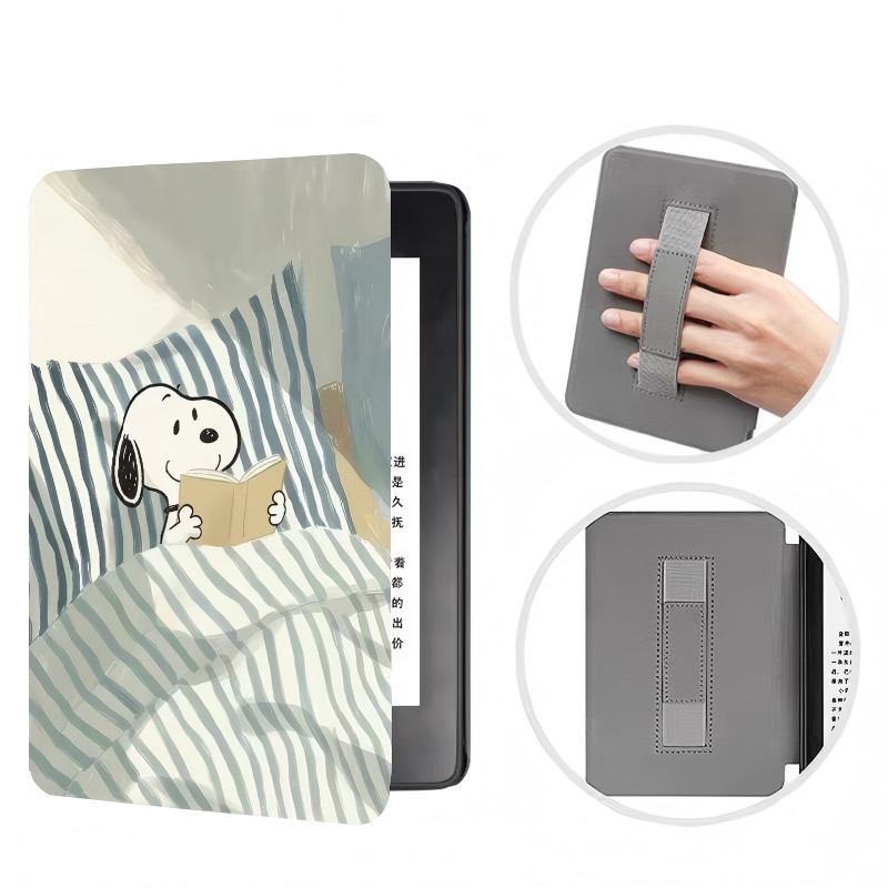Alça Portátil-Para Kindle Paperwhite 10th 6 Polegadas 6.8'7 Básico 11th 12th 2024 2022 2021 , Despertar Automático Sono