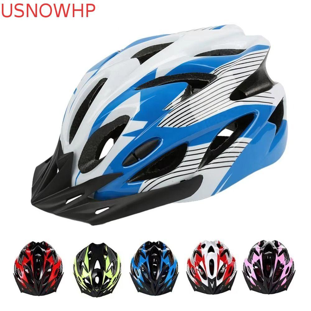 Capacete De Ciclismo USNOWHP , Forro Confortável De Segurança , Bicicleta Infantil , Boné Ajustável Para De Estrada