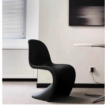 Preto italiano minimalista cadeira de jantar penteadeira ilha Panton cadeira luz francesa luxo Premium maquiagem fezes m