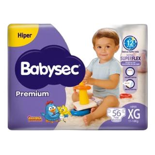 Fralda Babysec Galinha Pintadinha Premium Hiper XG 56 Unidades