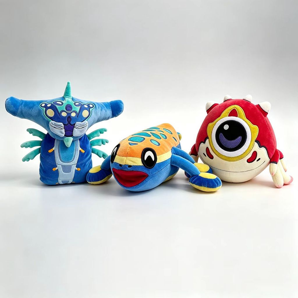 Deep-Sea Trek Três Tipos Bio Brinquedos de Pelúcia Fantasma Leviathan Auto-Explodindo Peixe Almofada de Ar Peixe Bonecas