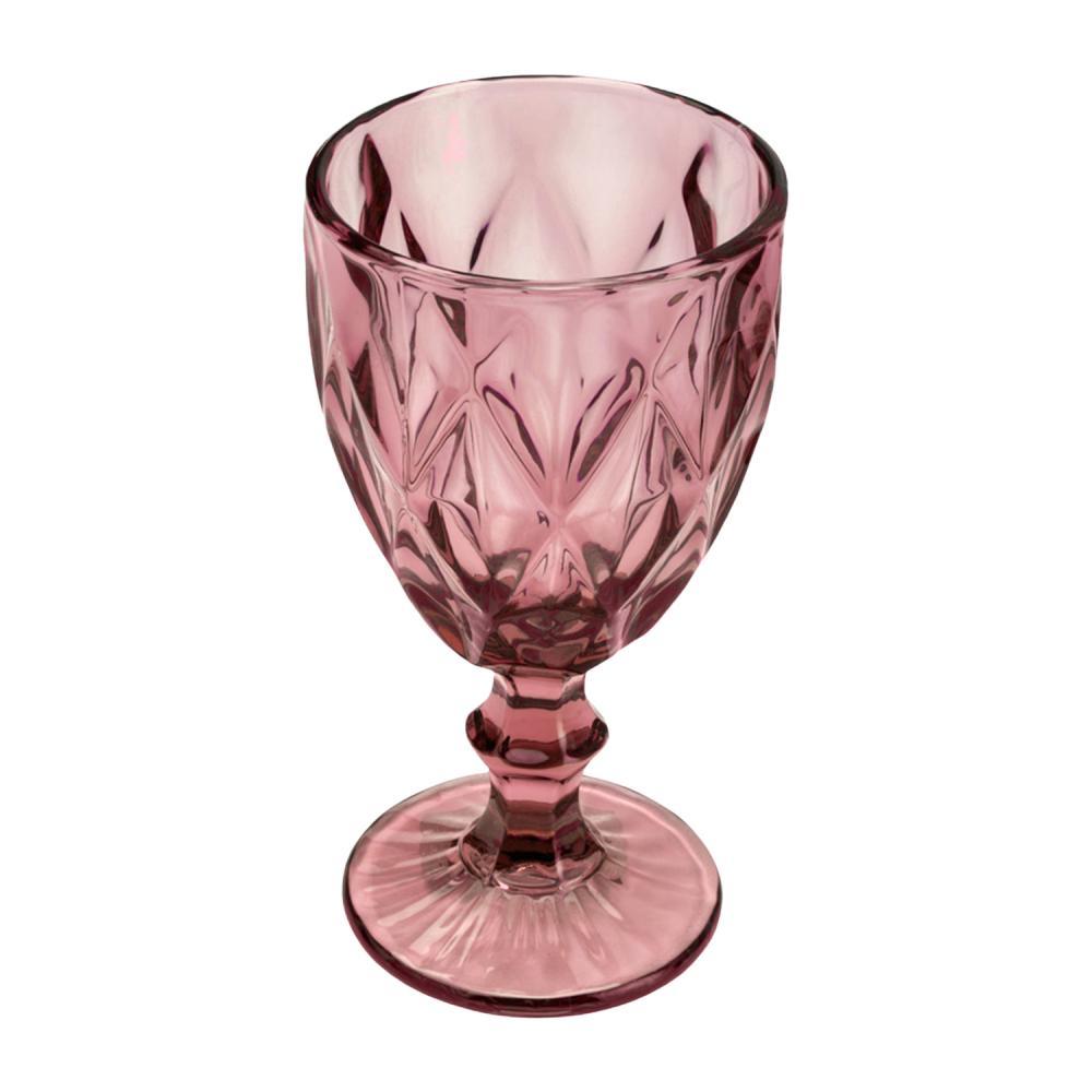 Taça para Água Diamond de Vidro Lilás 320ml - Wolff