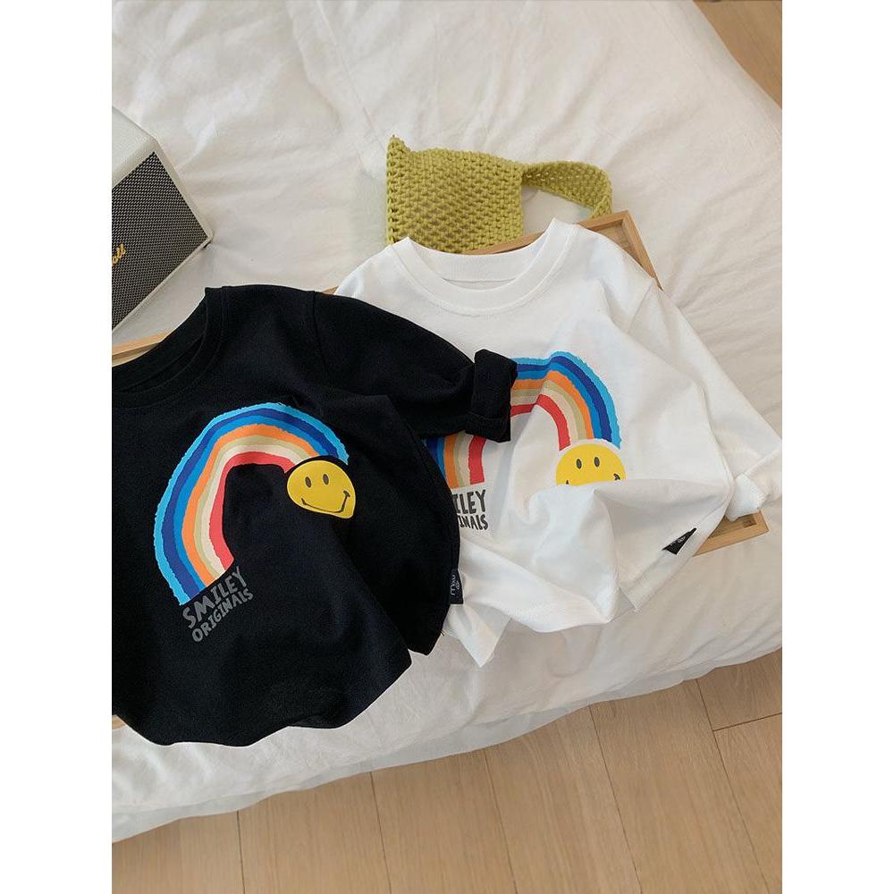 100% algodão crianças dos desenhos animados camiseta de manga comprida camisa de fundo primavera outono meninos meninas 