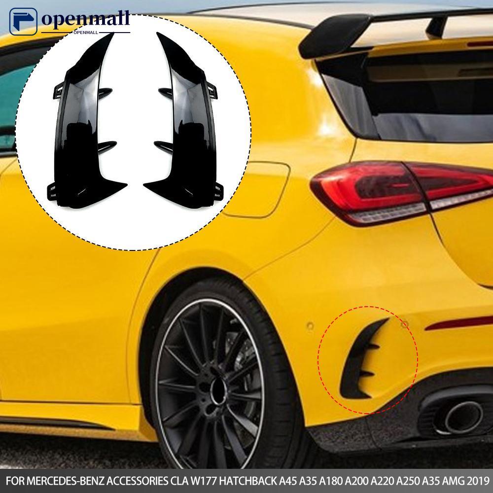 OMALL 2 Peças Spoiler Traseiro Do Carro Canards Laterais Barbatana Ventilação De Ar Adequada Para Acessórios Mercedes-Be