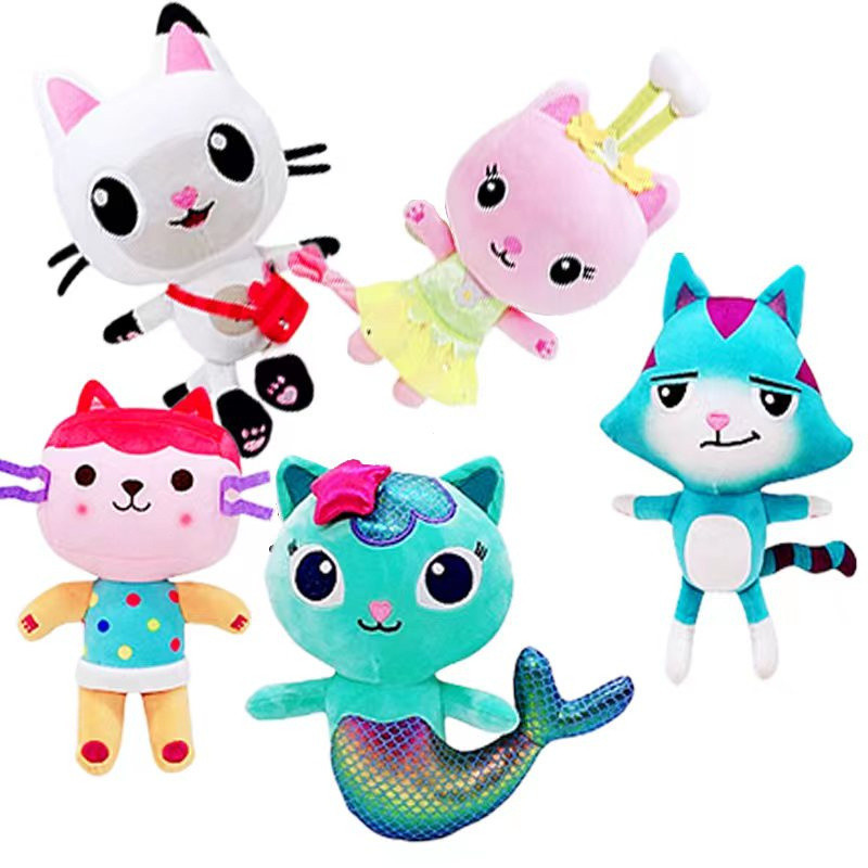 Gabby's Dollhouse Gatinho Urso Sereia Pandy Gato Brinquedos Atacado Gabby's Dollhouse/Sereia Para Bonecas Casa/Presente
