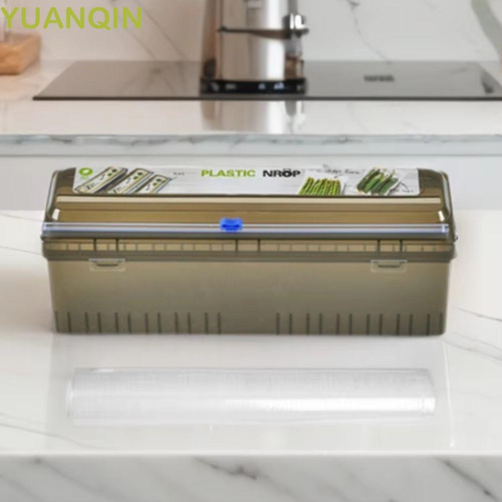 Distribuidor De Envoltório De Alimentos YUANQINZT , Cortador De Filme Plástico Reutilizável Com Suporte De Folha , Corte