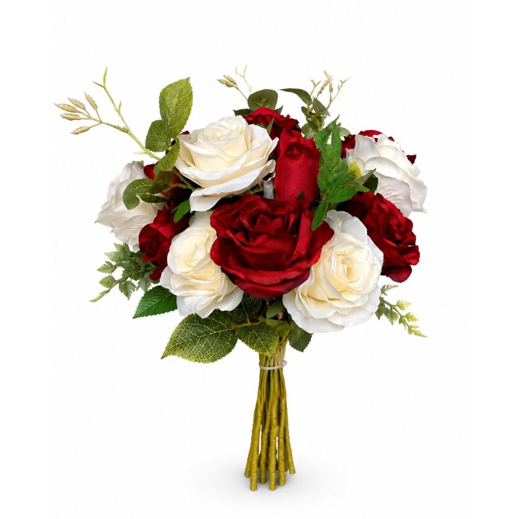 Buquê de Noiva feito de Flores artificiais com cores variadas para Casamentos Ci