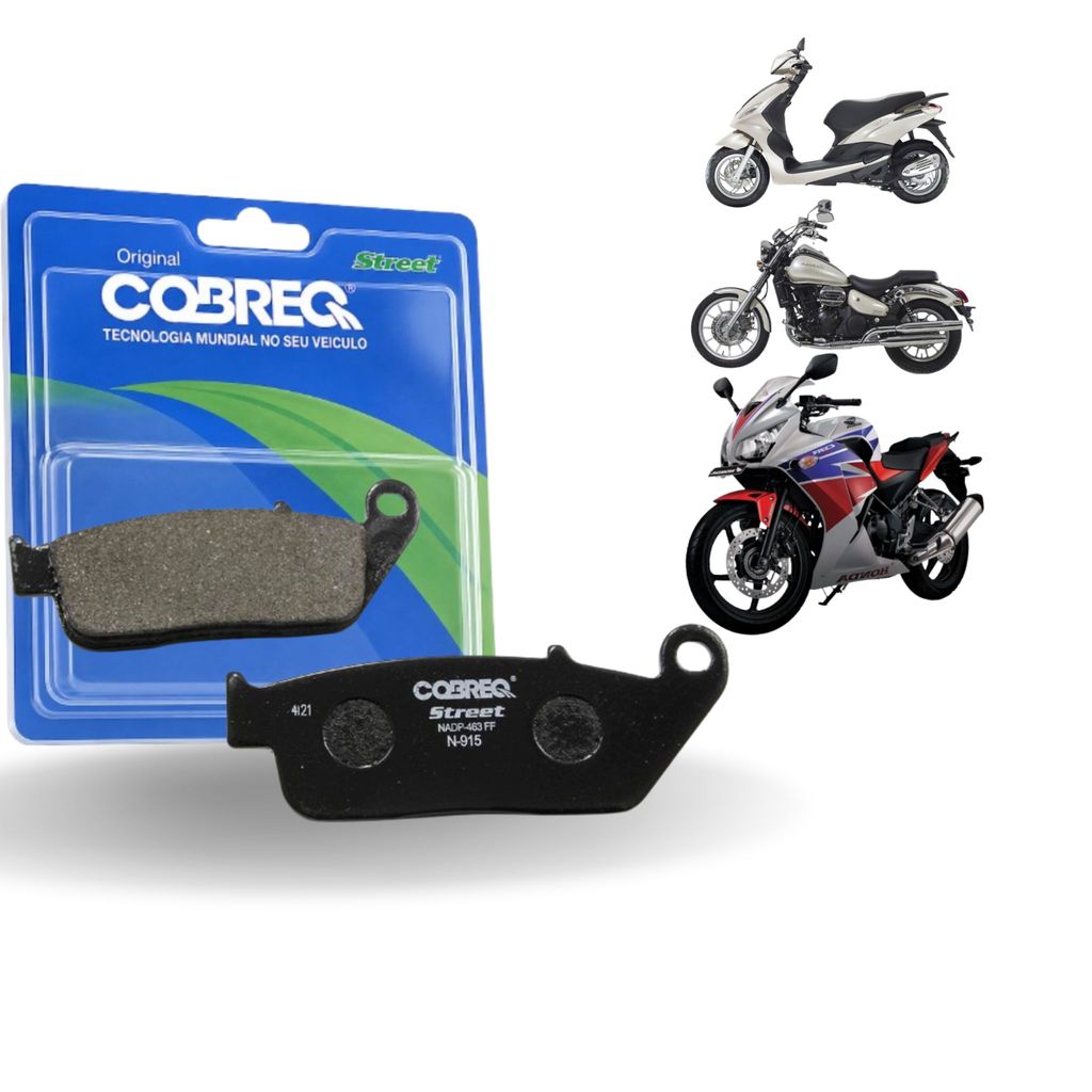 Pastilha Freio Dianteiro Moto Honda CB 300F Twister CBS 2024 ate 2025 Cobreq