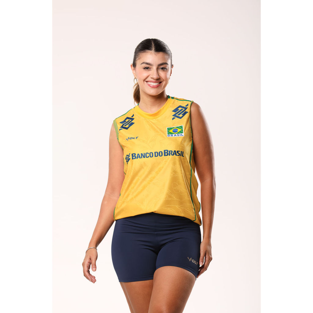 Regata Jogo 1 2026 Vôlei Oficial Brasil Feminino Volt