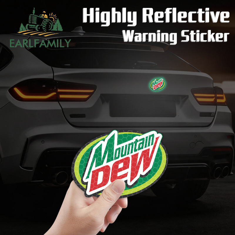 EARLFAMILY Mountain Dew Designs Adesivos De Carro Reflexivos E Mangéticos Personalidade Campervan Pára-Brisa Tampa Do Ta