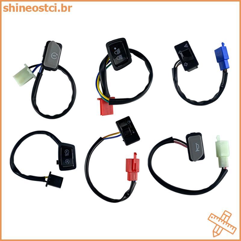 SHINE Interruptor Para Guidão De Motocicleta AEROX155 , Buzina De Partida Elétrica , Sinal De Seta Parar/E De Feixe Alto