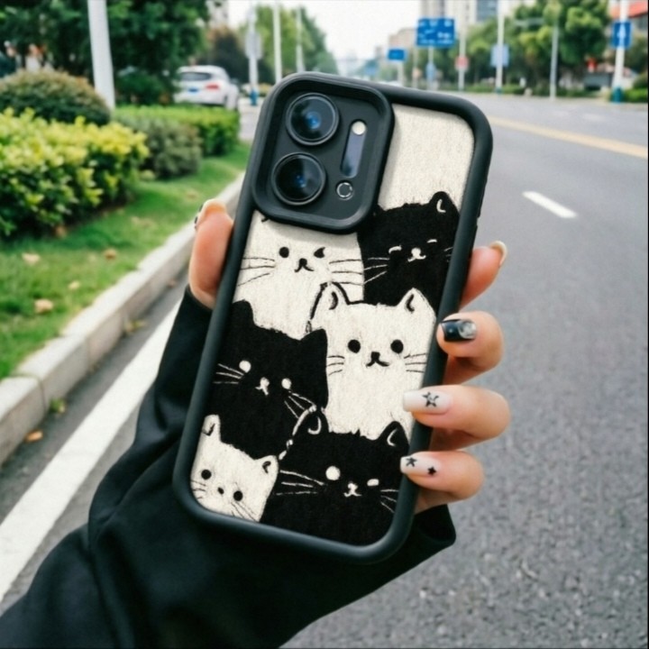 Capinha Samsung Galaxy J4 Plus J4 Prime J6 Prime J6 Plus J7 Prime J7 Pro J2 Prime J7 J7 NEO J7 NORE Gato preto e branco