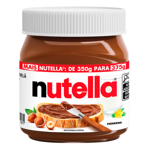 Nutella Creme De Avelã Com Cacau 375g Ferrero