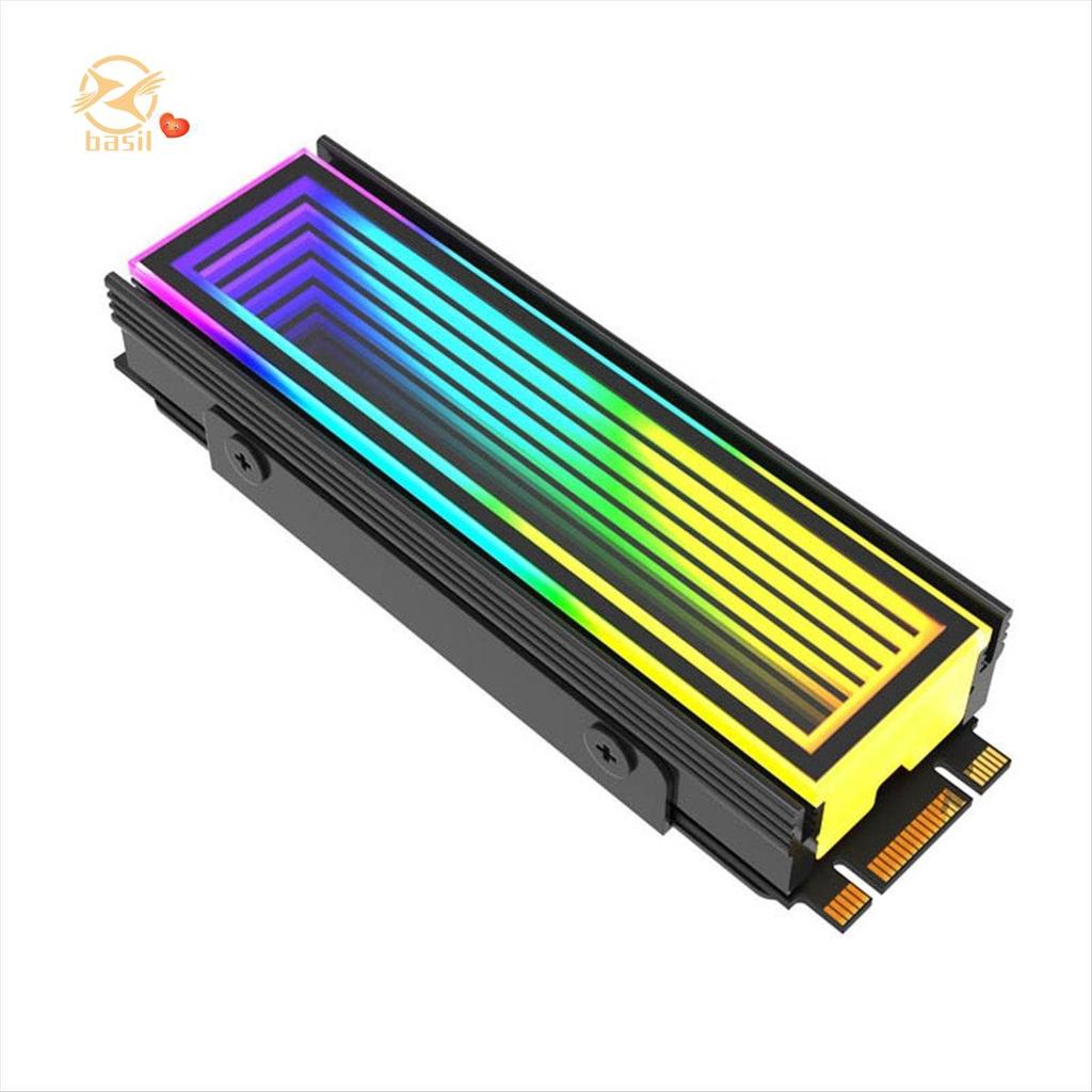[Desconto B] 2280 SSD M2 Radiador PC RGB M . 2 Nvme Cooler Dissipador De Calor Efeito Abismo Infinito Preto