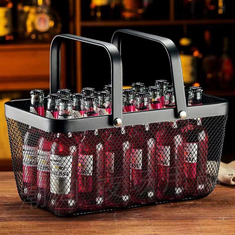 Cesta de cerveja portátil cesta comercial Bar caixa de cerveja KTV quadro de cerveja cesta de vinho cesta de compras vin