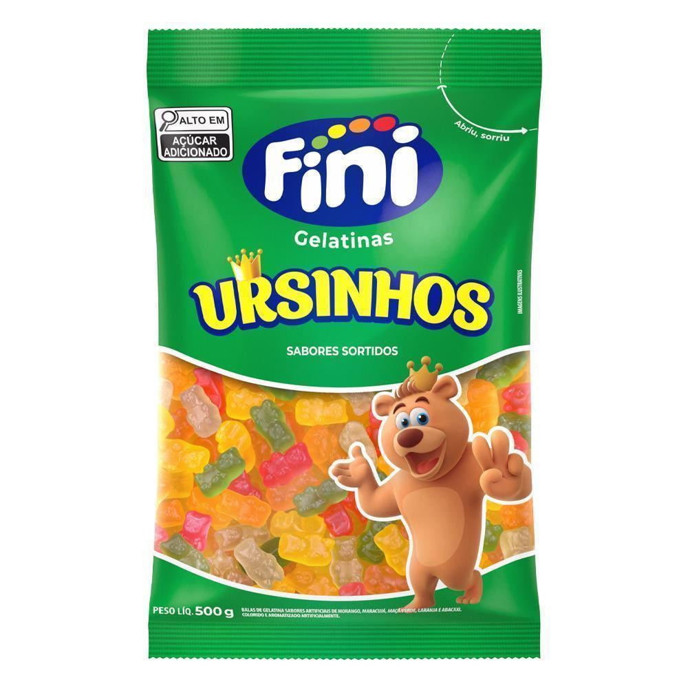 Gelatina Ursinhos Sabores Sortidos 500g Fini
