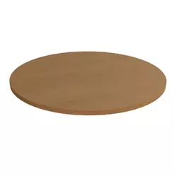 Tampo Mesa Sala de Jantar Madeirado Madeirado TA70 Crome s/ Vidro Redondo 90x90cm Canela - Kappesberg