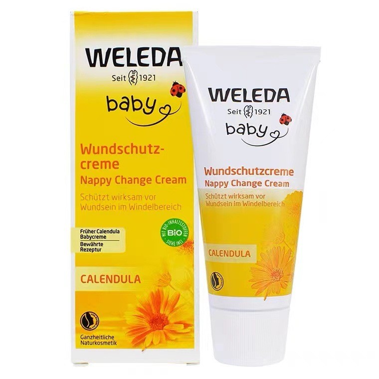 Weleda weleda alemã Calêndula Creme para bunda de bebê recém-nascido Creme para bunda Creme PP Creme para bunda 75ml