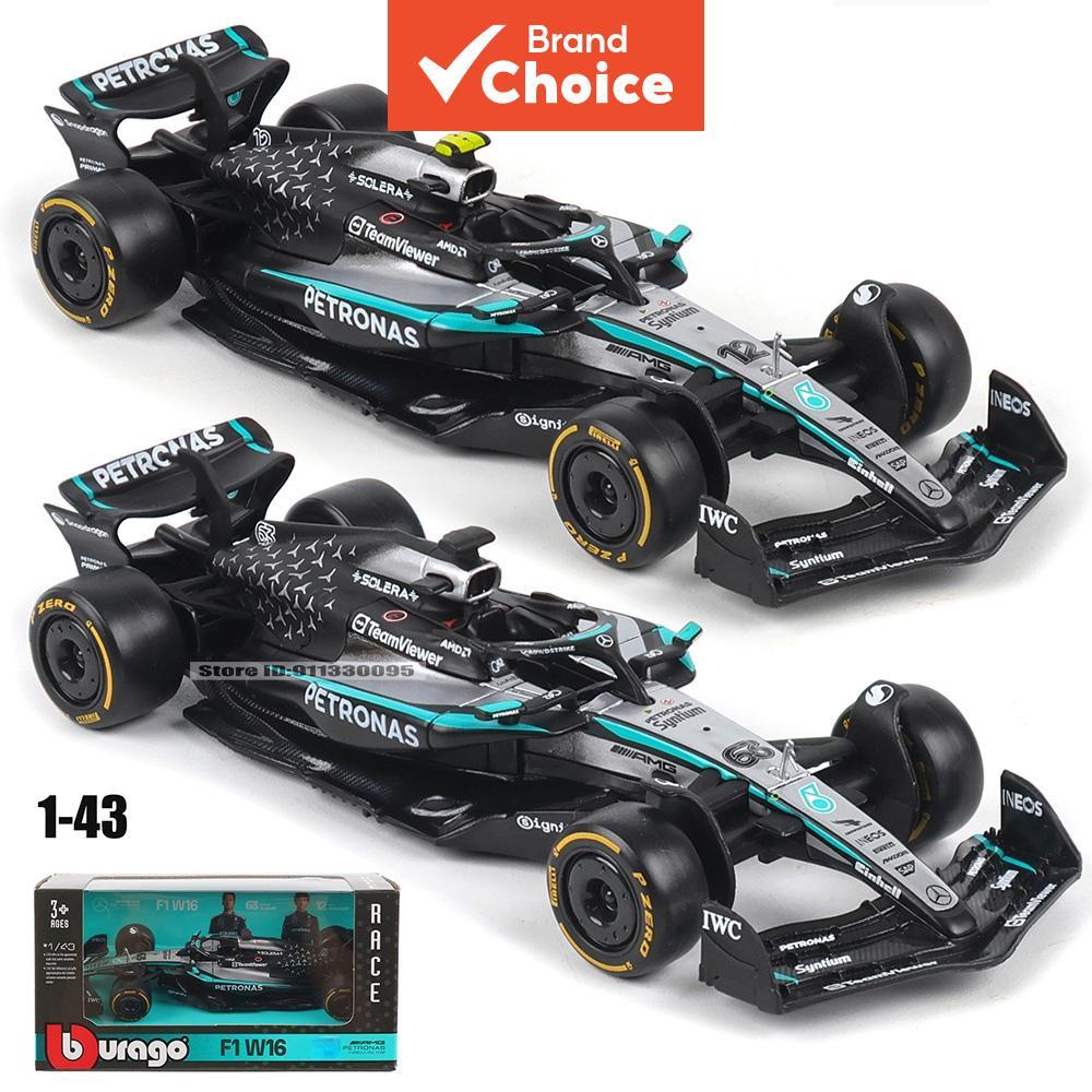 Bburago Escala 1 : 43 W16 F1 Modelo Fundido-Orge Russell E Kimi Antonelli 2025 Edição Ônibus Brinquedo Guindaste Caminhã