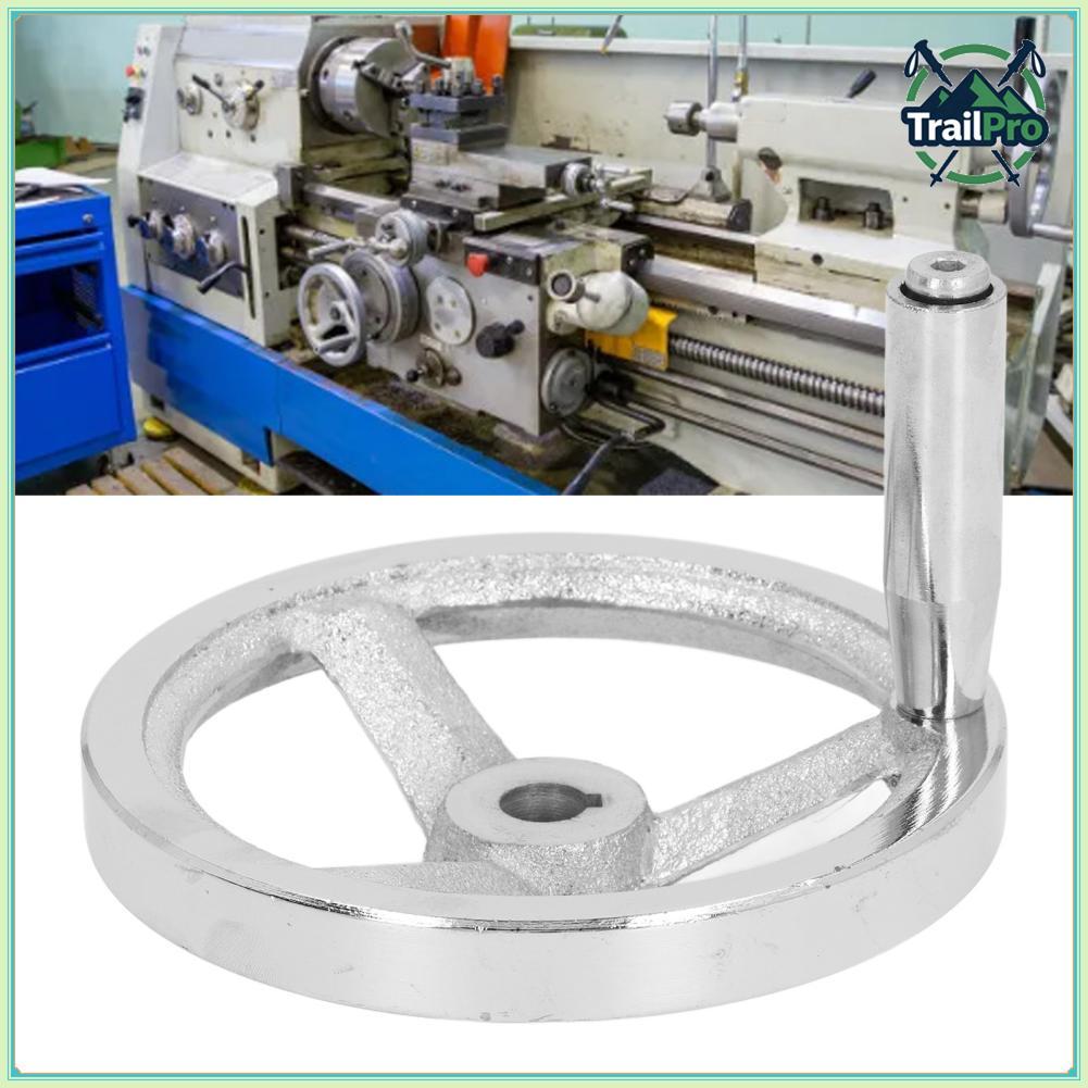 TrailPro Substituição do volante de torno LiebeWH em ferro fundido de 3 raios com alça removível para retificação de