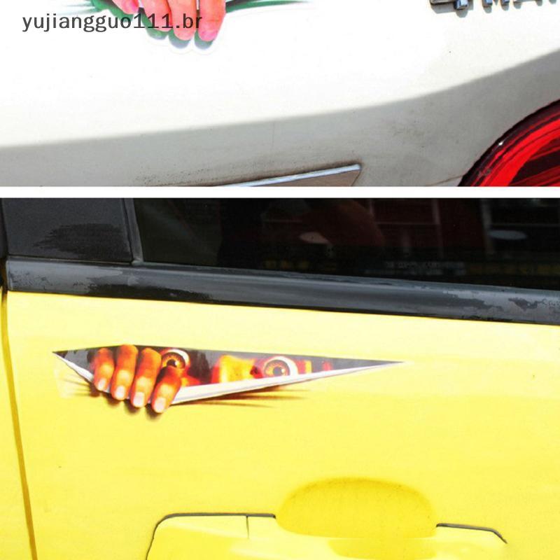 # Novo 3D Cool Car Sti Creative Stier Modificado Decalque Olhos Espreitando Monstro Stiers À Prova D'água Estilo Automát
