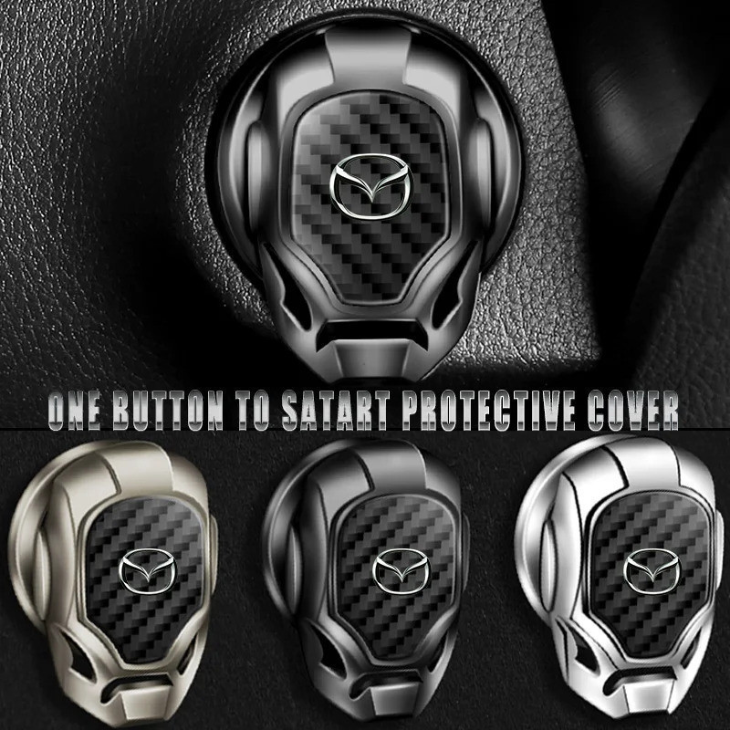 Adesivos Protetores para Botões de Partida de Carro com Um Clique para Mazda RX8 6 3 2022 CX5 CX6 CX9 CX30 Bt50 MX5 MX3