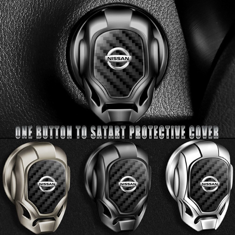 Adesivos Protetores para Botões de Partida de Carro com Um Clique para Nissan Altima Qashqai J11 J10 Juke Tiida Patrol X