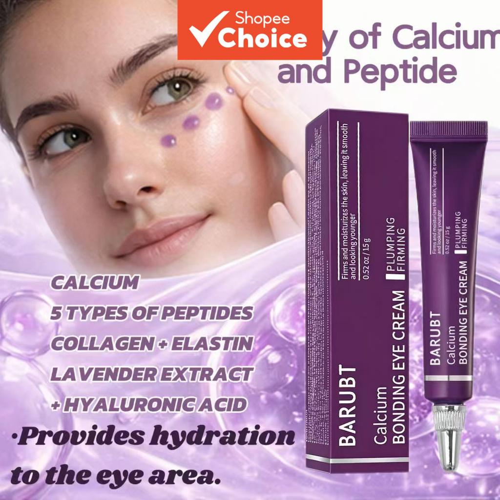 Creme para os Olhos com Cola de Cálcio BARUBT, com peptídeos e cuidado firmador, indicado para olheiras e hidratação