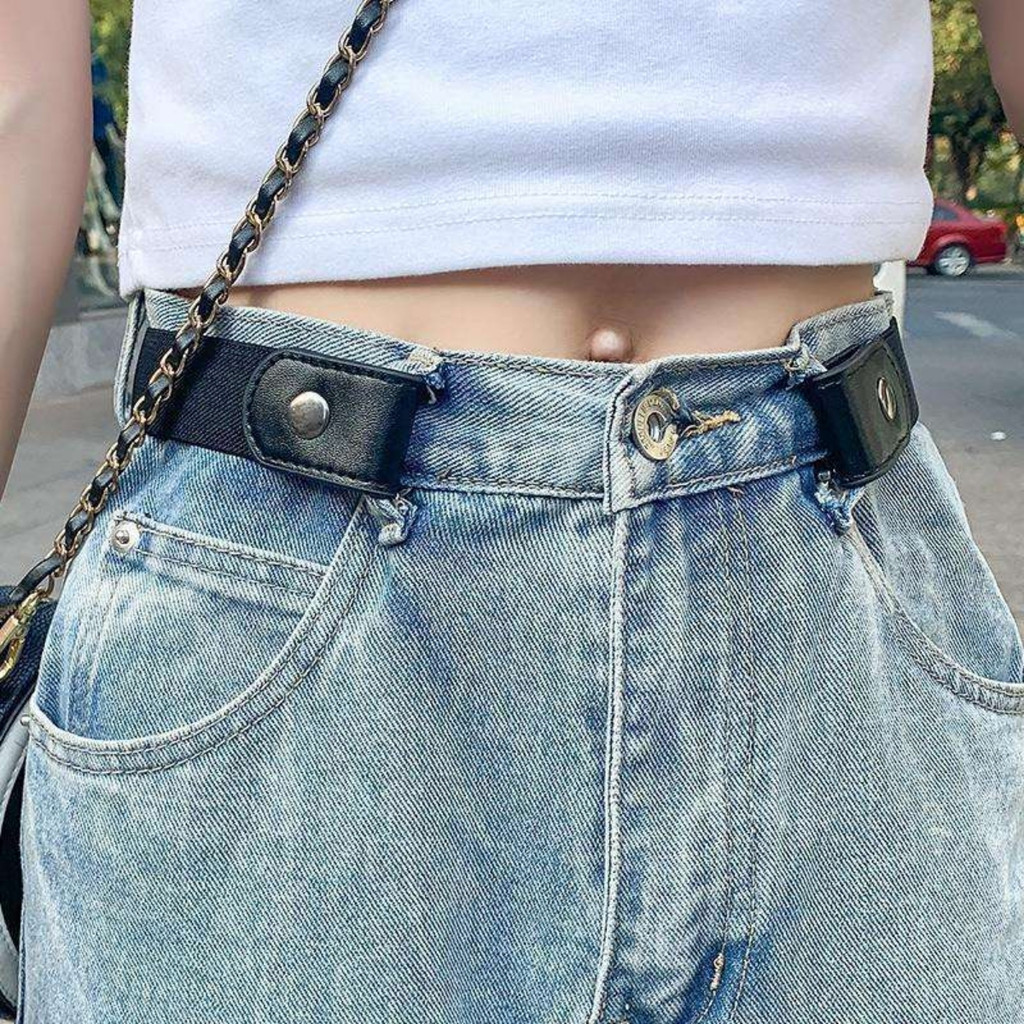 Cinto Elástico Preguiçoso Invisível Para Homens E Mulheres , Sem Fivela