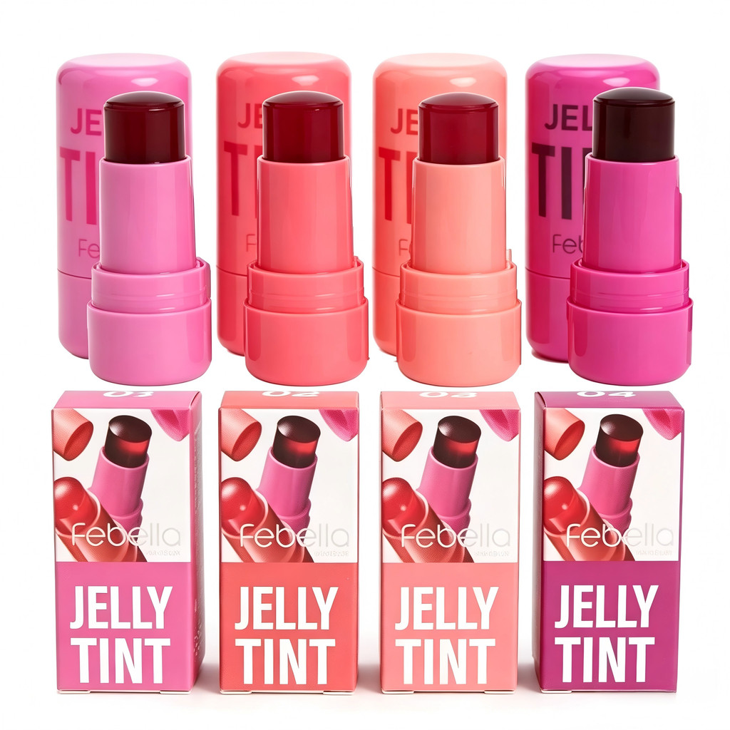3 Em 1 Milk Jelly Cheek Blush Tint-Contour Cosmetic-Batom Creme Duradouro Matte Rouge-Nutritivo Hidratante Stick-00