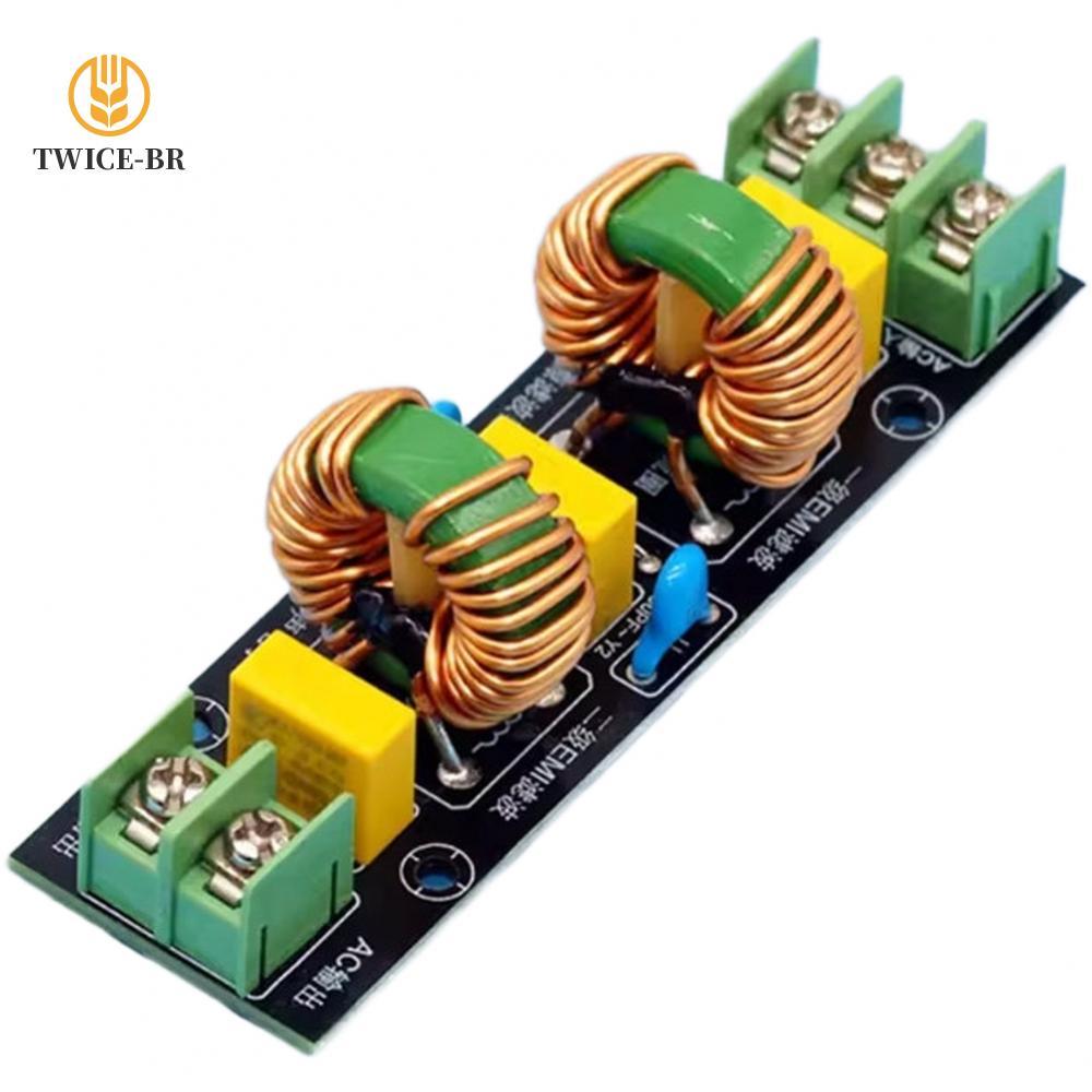 Para Módulo De Filtro De Linha De Energia EMI AC 110 250V Saída De Sinal De Limpeza