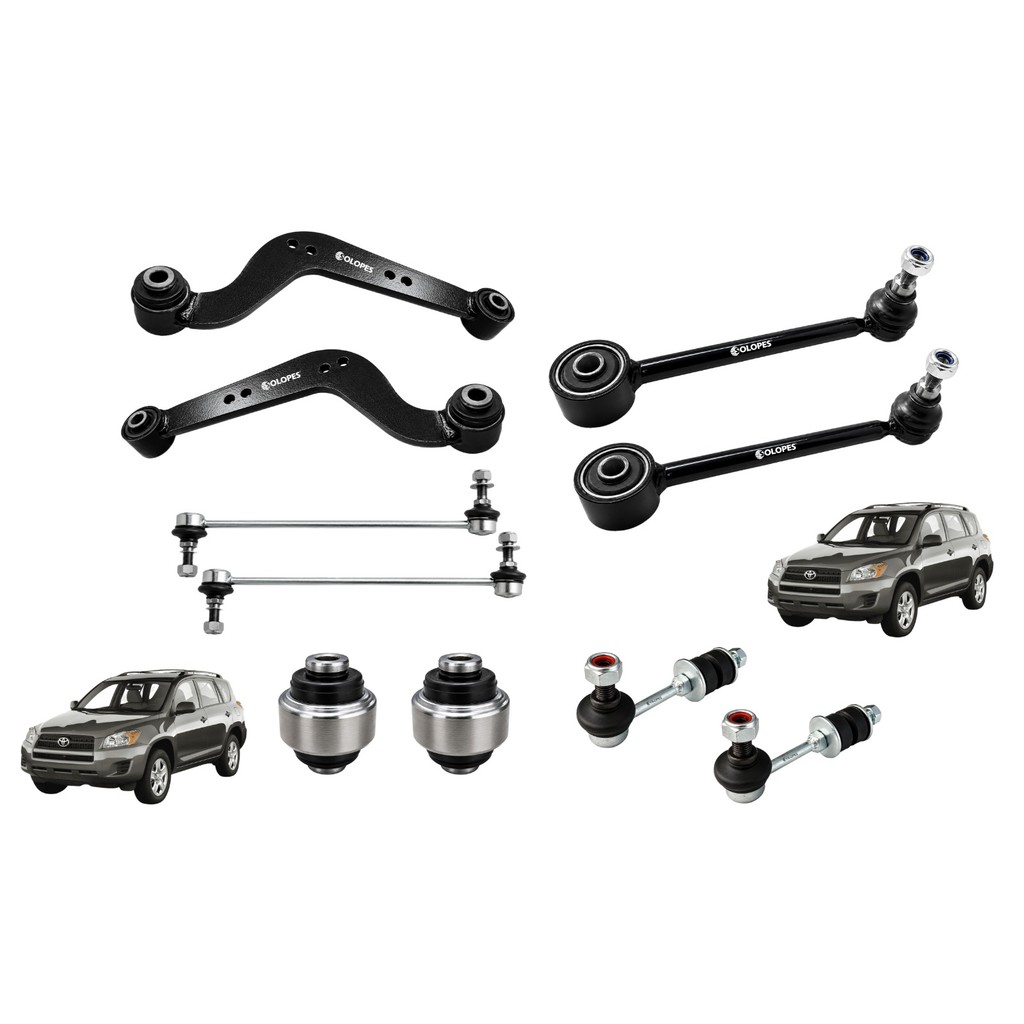 Kit Bieleta Estabilizadora Braço de Suspensão Traseiro/Dianteiro Buchas da manga Rav4 2006-2012
