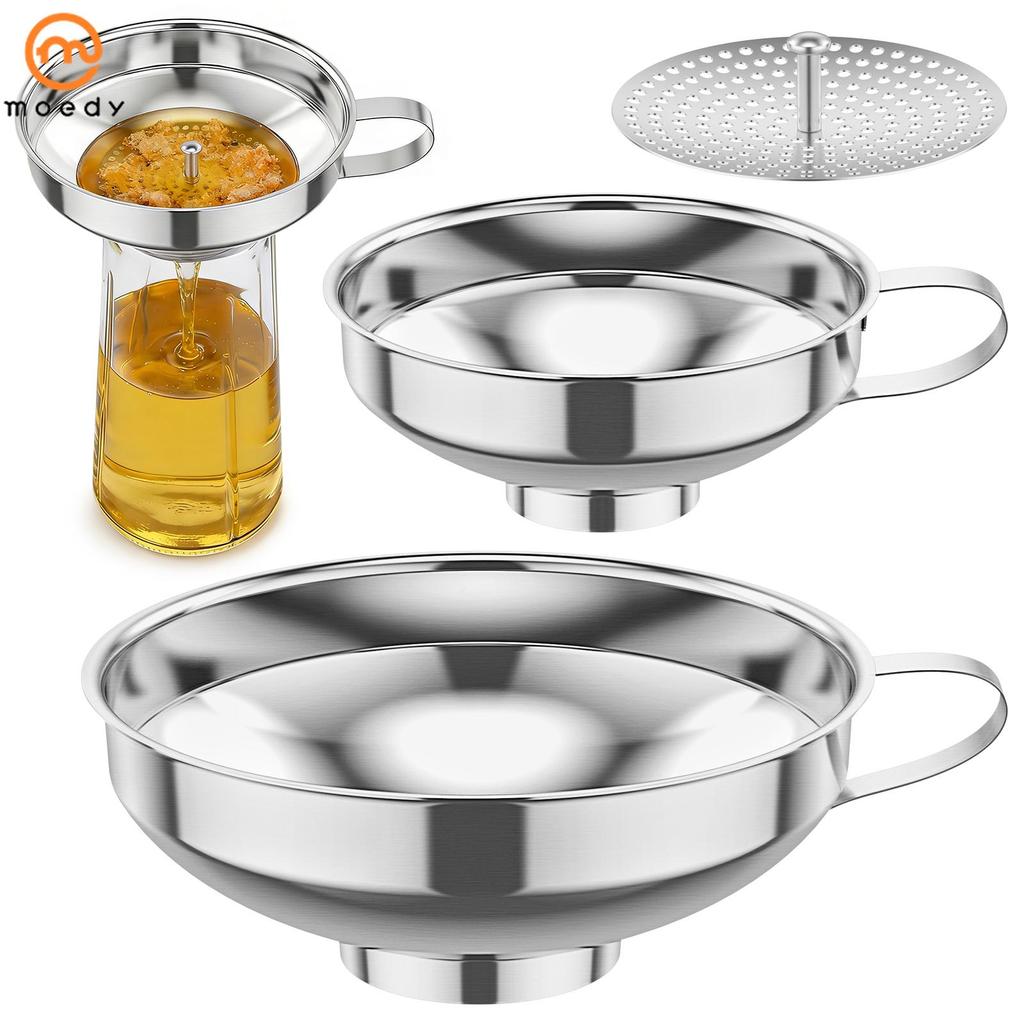 Funil De Conservas De 3 Pacotes Para Frasco De Pedreiro Largo E Regular , Boca Larga Uso Em Cozinha SHOPSKC5398