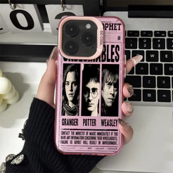 Capinha anti impacto de Harry Potter: Trio de Ouro para iPhone x xs max 14 11 12 13 15 16 pro max 12 pro capa Protetora