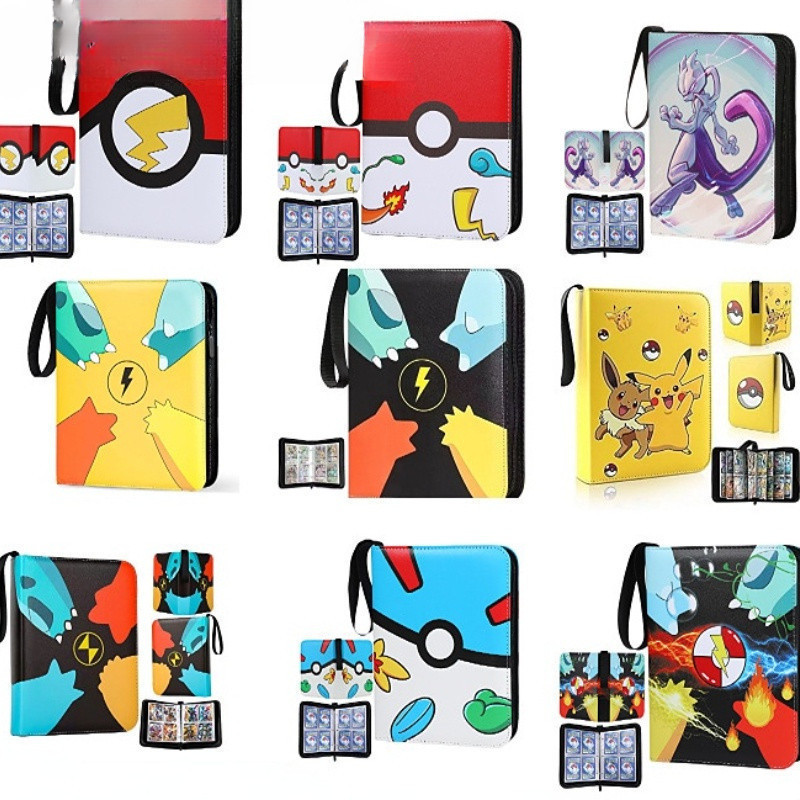 Novo Álbum de Cartas de Jogo Pokémon Anime Cartoon 400 Peças Vmax Gx Ex Pasta de Coleção Infantil Presente MCA1