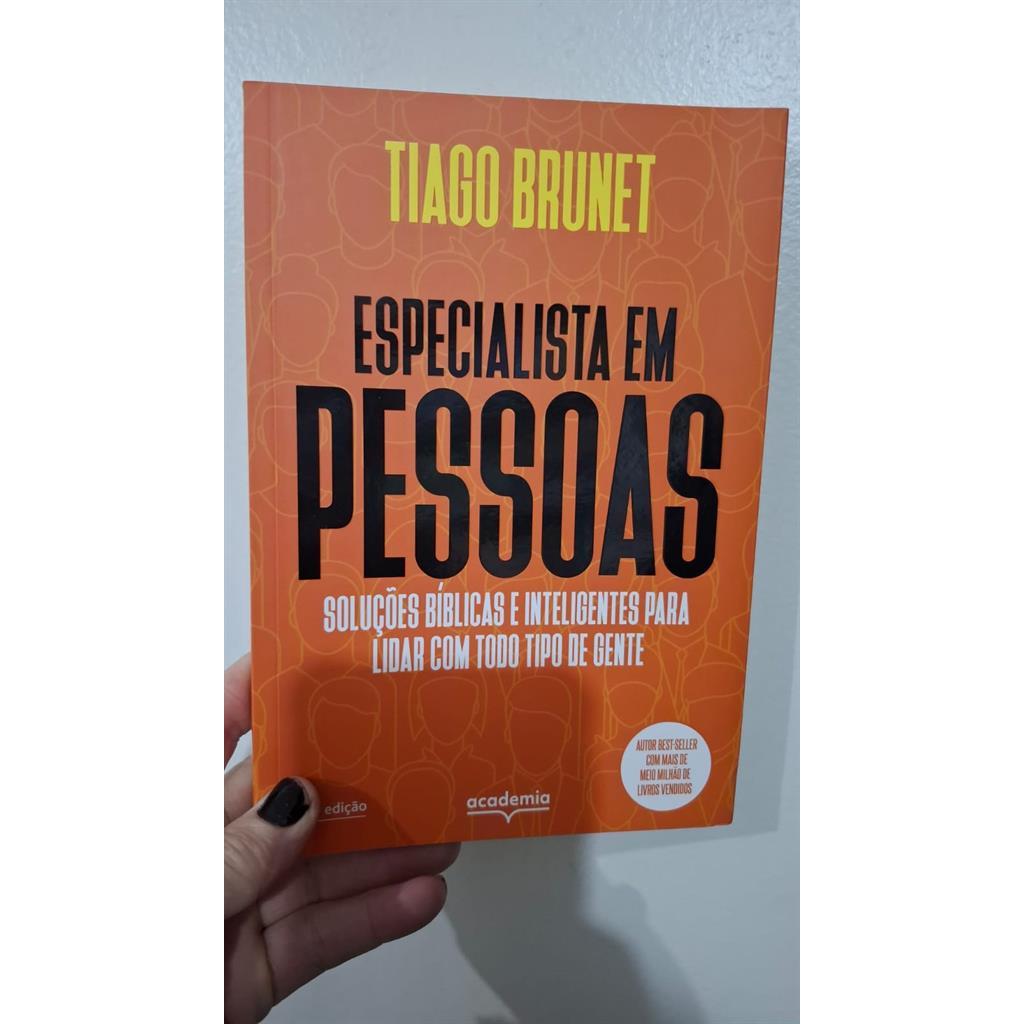 Especialista em pessoas autor TIAGO BRUNET